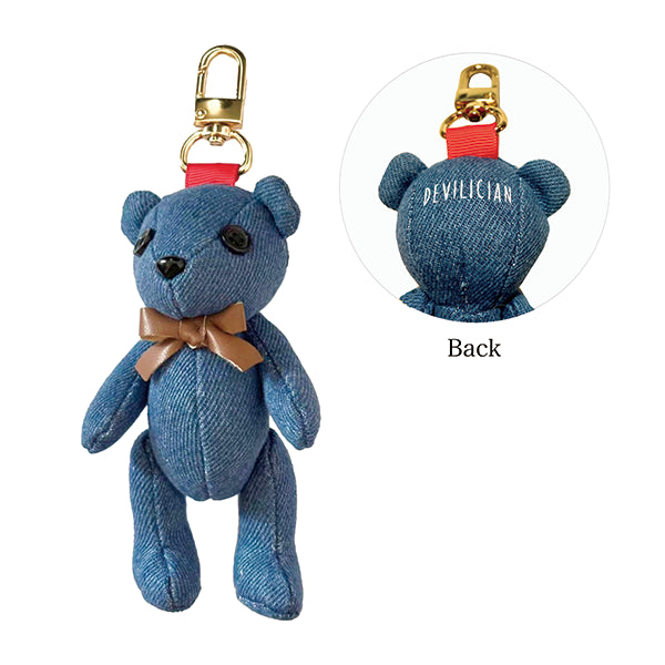 Produced by 逹瑯 DEVILICIAN デニムくまちゃん 【キーホルダー】