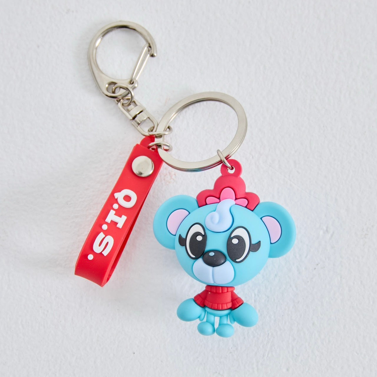 teddyとお出かけ 3Dラバーキーホルダー