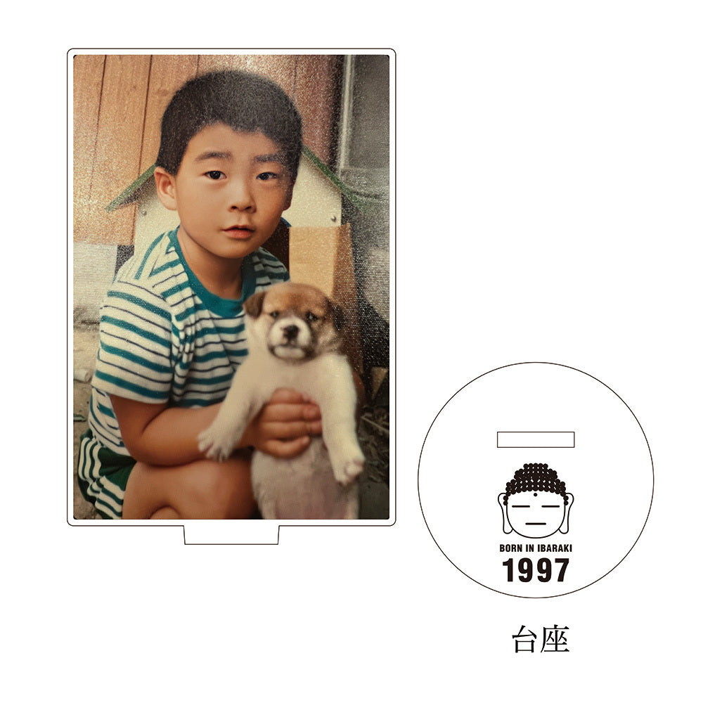 produced by ミヤ アクスタ【アクリルスタンド】With ジョン(実家の犬)