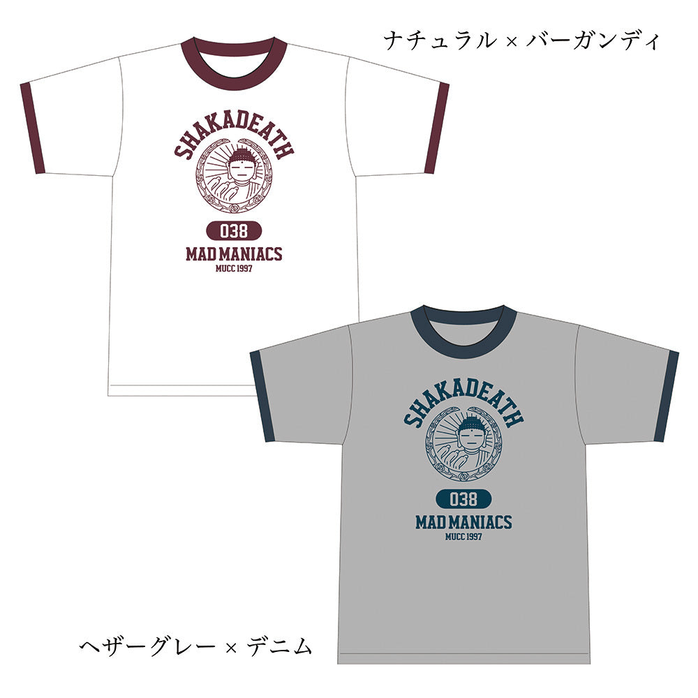 produced by ミヤ 古着T【Tシャツ】ナチュラル×バーガンディ