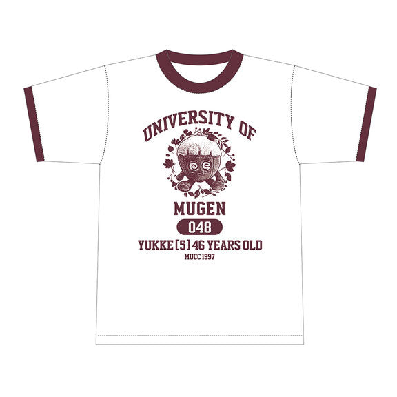 produced by YUKKE 夢幻ユニバーシT ナチュラル×バーガンディー【Tシャツ】