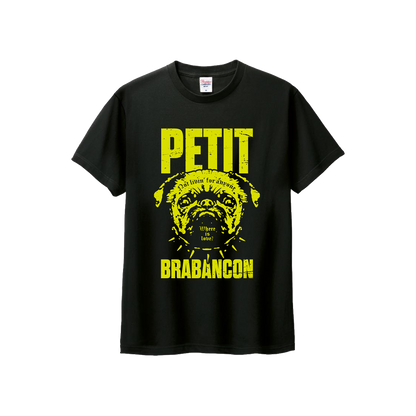 Petit Brabancon L ブラックTシャツ ロゴ犬デザイン Petit Brabancon LOGO Tシャツ – ArCADE