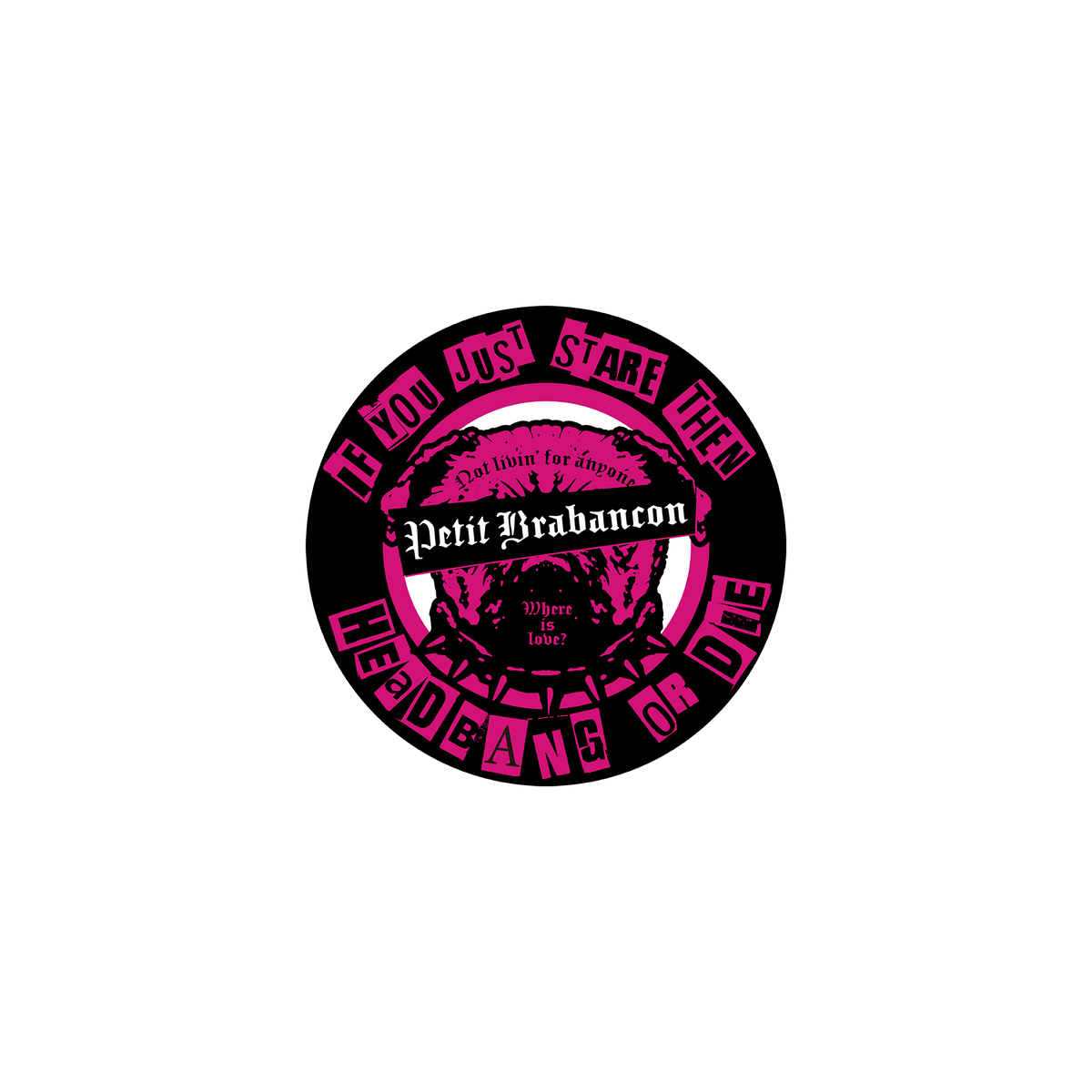If You Just Stare Then Headbang or Die ステッカー(ランダム2枚 If You Just Stare Then Headbang or Die ステッカー(ランダム2枚