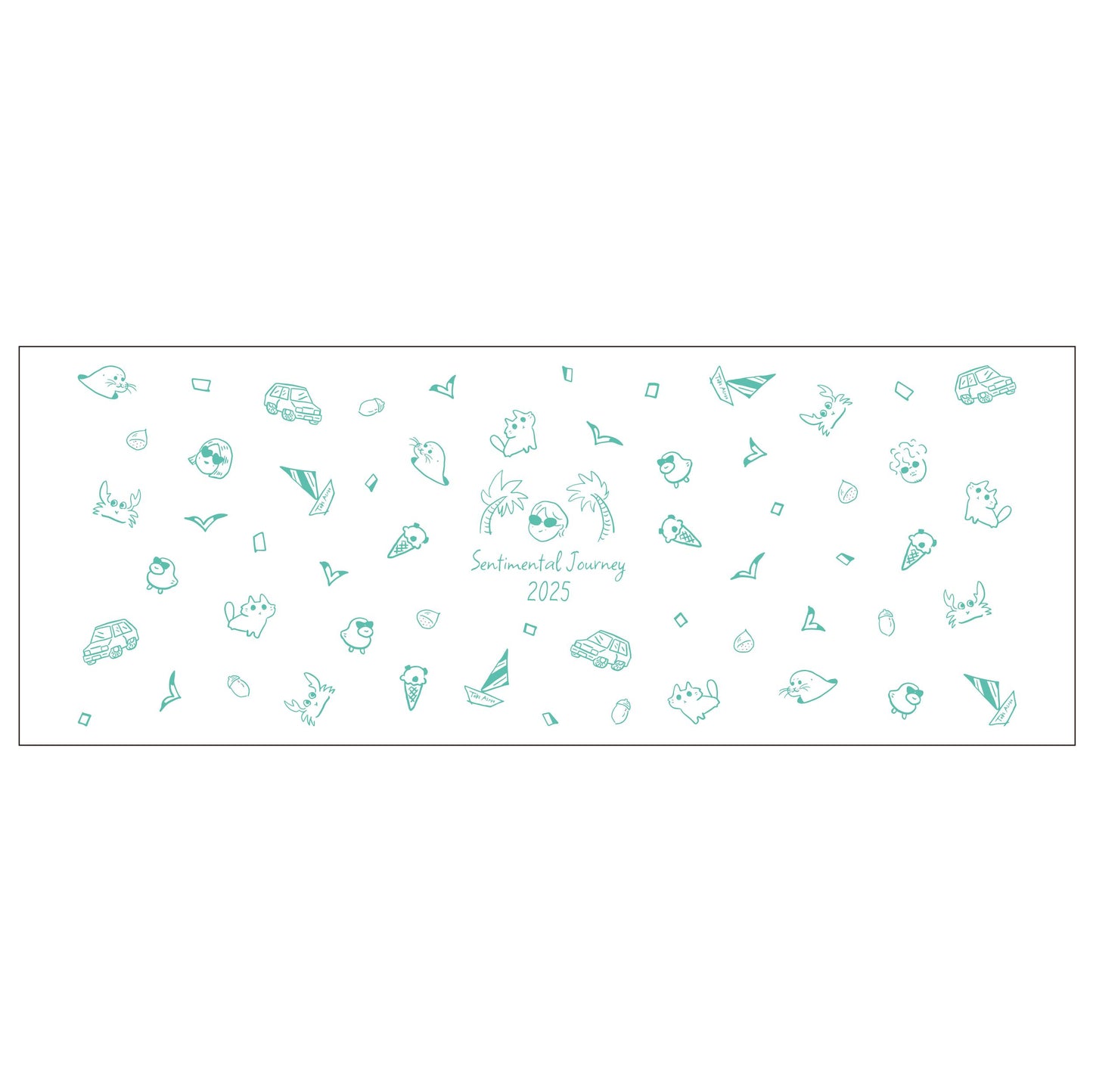 手ぬぐい (旅の記憶柄) 2025 / TOKI ASAKO Sentimental Journey at BLUE NOTE TOKYO