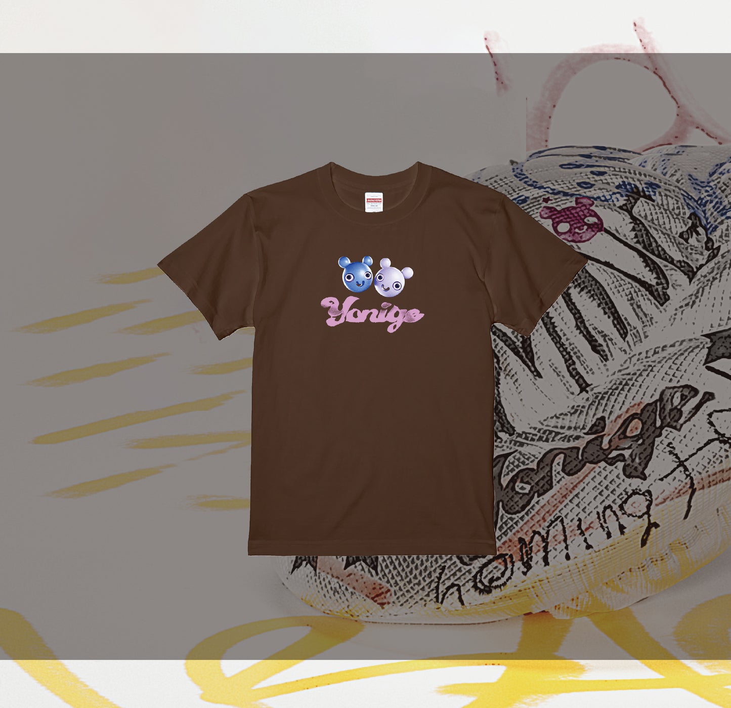 Homing tourTシャツ Brown