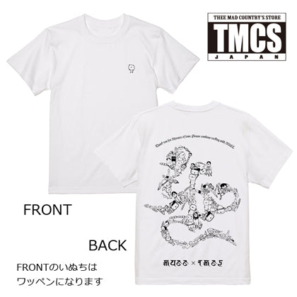 Produced by SATOち TMCSコラボ 梵ちーシャツ WHITE【Tシャツ】