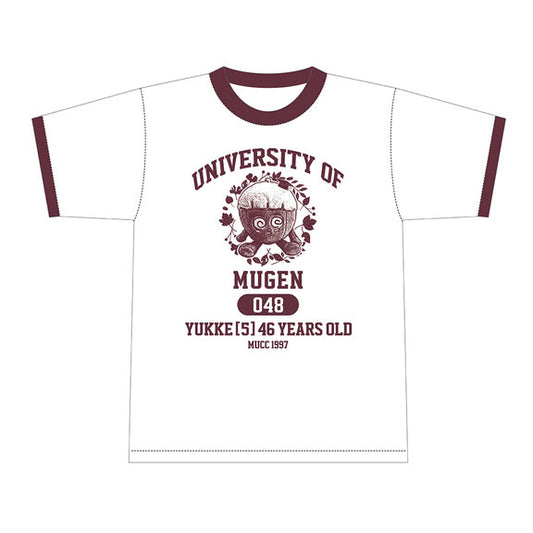 produced by YUKKE 夢幻ユニバーシT ナチュラル×バーガンディー【Tシャツ】